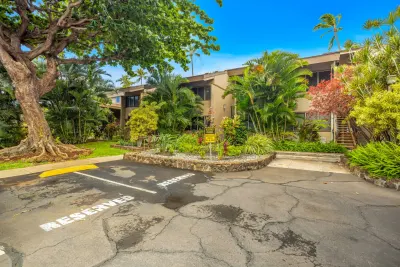 The parking area and entrance to The Pikake